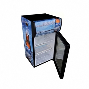 Réfrigérateur commercial de comptoir OUMEITE SC42L 42L avec porte vitrée pour boissons et autocollant de marque - Product Image 5