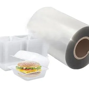 Hoja de PET/PVC antiestática personalizada para embalaje de blíster de bandeja de contenedores de alimentos