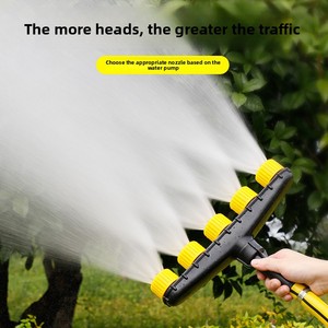 Buse de pulvérisation multi-têtes OEM S-13, directement de l'usine, pour l'arrosage des légumes et des jardins, tête d'arrosage pour fleurs en noir/jaune - Product Image 2