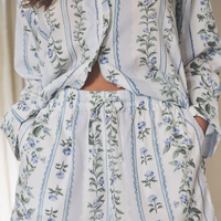 Pyjama court élégant pour femme Beefey, ensemble deux pièces en coton à imprimé floral, vêtements de nuit décontractés pour la maison