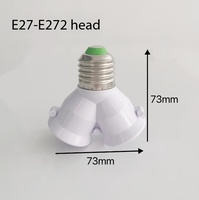 Adaptateur de douille de lampe LED Stellight blanc B22 E27 en plastique, convertisseur de base à vis standard pour ampoule, AC 220V, garantie 2 ans