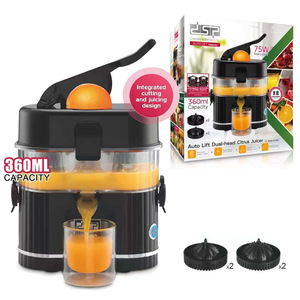Exprimidor de cítricos Dsp de 360 ml y 75 W con elevación automática y doble cabezal para hacer zumo de naranja fresco - Product Image 1