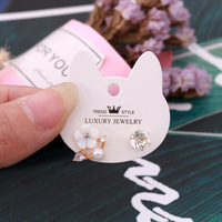 Fabricant Usine Personnalisée Éco-Responsable Carte de Présentation Bijoux Emballage Bracelet Collier Boucles d'Oreilles avec Logo Personnalisé
