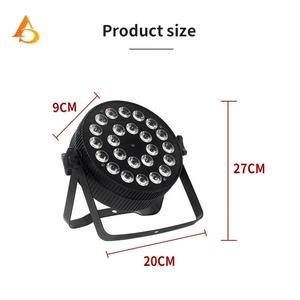 Projecteur LED Par Slim DMX en aluminium noir mat avec 24 LED RGBWA 15W - Product Image 4