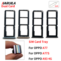 Soporte de bandeja Sim al por mayor para Oppo A77 A77S A78 A93 4G teléfono móvil tarjetas Sim duales ranura bandeja adaptador repuestos