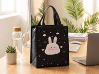 Sac à déjeuner isotherme personnalisé avec logo, écologique, durable, tendance, pour l'été, avec fermeture éclair, pochette thermique portable en polyester