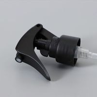 Pulvérisateur à gâchette mini noir mat en plastique PP 24/410 28/410, bouchon à visser pour bouteilles de produits chimiques