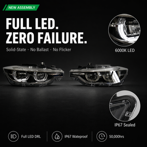 Para <span class=keywords><strong>BMW</strong></span> Serie 3 F30 F35 Conjunto de Faros Delanteros LED Completos OE 63117419633 63117419634 Plug and Play Angel Eye DRL 320i 330i - Product Image 4
