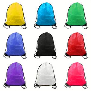 Bolsa Deportiva Impermeable de Nailon y Poliéster Ligero con Logotipo Impreso de Diseño Gratuito, Mochila Personalizada con Cordón para Gimnasio - Product Image 4