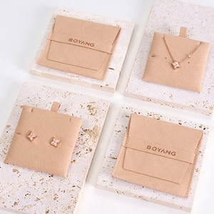 ถุงใส่เครื่องประดับแบบพับได้ขนาดเล็กเก๋ไก๋จาก Boyang Custom Jewelry Packaging Bags ทำจากไมโครไฟเบอร์ - Product Image 3