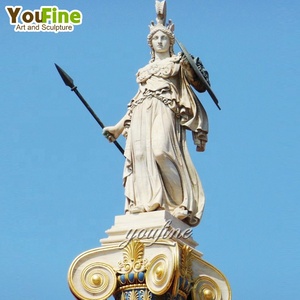 Estatua de <span class=keywords><strong>Atenea</strong></span> de Tamaño Real Tallada a Mano en Mármol Blanco Natural, <span class=keywords><strong>Escultura</strong></span> Clásica de la <span class=keywords><strong>Diosa</strong></span> Griega Minerva para Jardín y Exteriores - Product Image 4
