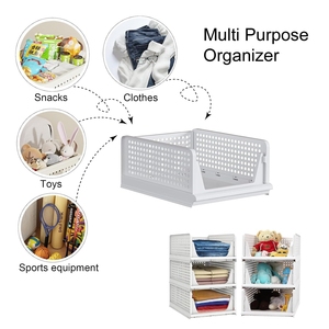Wholesale High-quality Foldable <b>Plastic</b> Wardrobe Organizers, Easy-to-install Clothing <b>Storage</b> Baskets, and <b>Drawer</b>-type <b>Storage</b> - Product Image 4