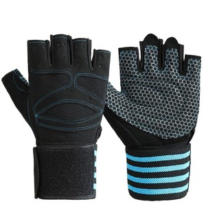 Gants d'entraînement à demi-doigts pour hommes femmes gants de gymnastique antidérapants pour soutien du poignet pour le cyclisme d'haltérophilie - Product Image 1
