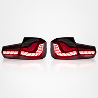 Feux arrière à LED rouges BK pour BMW Série 3 GT F34 2013-2019, nouveau design écailles de dragon, clignotants séquentiels, marche arrière, Plug & Play
