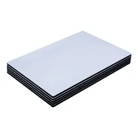 Paneles de Aluminio Compuesto HD Modernos con Acabado Blanco Brillante, Impresiones Metálicas Longstar HD de Alta Definición, Sublimación en Amarillo, Aluminio Brillante Plateado