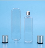 Flacon vaporisateur de parfum de luxe 250 ml, pompe dorée, forme carrée personnalisable, vaporisateur cosmétique, sérum pour le soin de la peau, impression sur écran