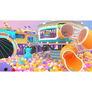 Aire de jeux intérieure pour école, jouet d'<span class=keywords><strong>histoire</strong></span>, vente directe, Naughty Fort, SpaceStyle, lumières LED, piscines, caractéristiques - Product Image 4