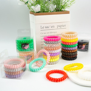 Coletero de Cabello con Diseño de Cable Telefónico, 25 cm, Alta Elasticidad, TPU, Estilo Casual - Product Image 1