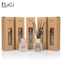 Boîte d'emballage de diffuseur de parfum de luxe avec logo personnalisé pour flacon de parfum d'ambiance, boîte cadeau