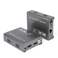 Extensor KVM HDMI Xput sobre CAT5e/CAT6, Máx. 60M, 1080P, Emulación EDID Integrada, Control Remoto IR, Retorno USB, Teclado, Ratón, Audio y Video