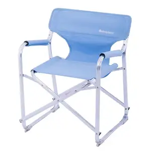 Onwaysports Mini chaise de pêche pliante japonaise pour l'extérieur Chaise de directeur à cadre métallique