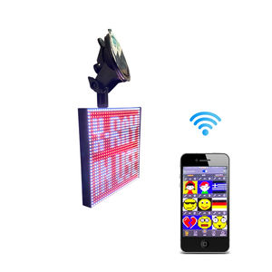 Panneau de signalisation LED P4 12V, fonctionne sans fil, couleur, à monter soi-même, logo, émoticône et sourit, affichage de messages - Product Image 4