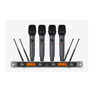 Professional One Drag Four Wireless Microphone KTV Bar Home Singing KTV Song Stage Performance Wedding Host