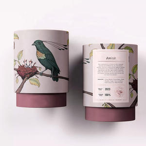 カスタム生分解性シリンダーフードペーパー段ボールチューブパッケージプレミアムティーキャニスターチューブボックスルーズティーパッケージ用パッケージ - Product Image 1