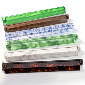 Amerikaanse stijl opvouwbare Mahjong-liniaal 2-in-1 tegelversteller & -houder 17,5 inch schildpadpatroon acryl materiaal - Product Image 6