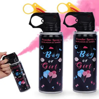 WHJJ Meilleure Vente Classique Flacon de Poudre Révélatrice de Sexe Bleu Garçon ou Rose Fille, Pistolet Lanceur de Poudre Révélatrice de Genre