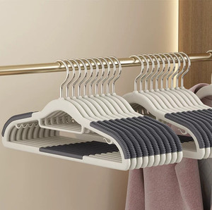 <span class=keywords><strong>Cintre</strong></span> pour adulte en plastique à épaules larges cintres pour costume antidérapant épaissi sans trace magasin de vêtements porte-vêtements - Product Image 1