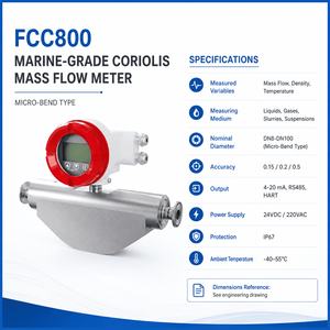 Medidor de Flujo Másico Coriolis de Alta Estabilidad Sinomeasure FCC800 para Sistemas Navales y Control de Procesos - Product Image 4