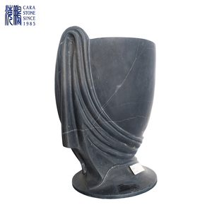 Escultura de Mármol Personalizada, Elegante, Popular, de Lujo, Natural, con Forma de Jarrón Grande para Decoración del Hogar HP-DN0024 - Product Image 2