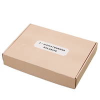Boîtes d'expédition pliables en carton ondulé rose personnalisées, matériaux recyclés pour l'emballage de chaussettes et de sous-vêtements, impression avec laminage mat doré
