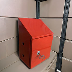 एचपीएस ब्रांड होम मिनी मेटल स्टोरेज बॉक्स अतिरिक्त सुरक्षा के लिए लॉक के साथ आकार और रंग में अनुकूलन योग्य है। - Product Image 2