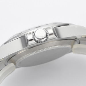 Montre automatique pour homme en acier inoxydable de haute qualité, fabriquée à Shanghai, avec lunette rotative, double fuseau horaire, calendrier, largeur du bracelet de 22 mm, aiguille - Product Image 3