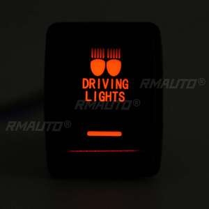 LED <b>Light</b> Push <b>Switch</b> Rocker <b>Switch</b> Button <b>12V</b> 3A Fog Driving Spot Rear LED <b>Light</b> Bar for Nissan Navara NP300 Pathfinder X-Trail - Product Image 5