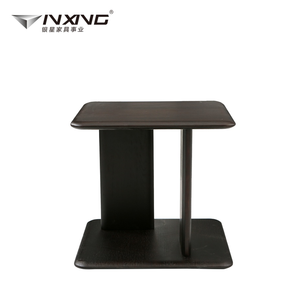 Tavolino da Caffè Moderno di Lusso in Impiallacciatura Affumicata Portatile <span class=keywords><strong>50x50</strong></span> per Arredamento Soggiorno - Product Image 4