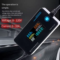 KWS-DC22 pour véhicule électrique, détecteur de chargeur, testeur de tension et de courant 8-120V 0-10A avec écran couleur