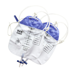 Bolsa de drenaje <span class=keywords><strong>urinario</strong></span>, bolsa de recolección de orina con cámara antireflujo, drenaje médico, Tub1500 mL - Product Image 2
