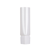 Tube de crème de teint blanche en matériau recyclé, tube d'emballage pour crème BB avec couvercle à double paroi triangulaire