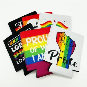 Custom Brand Logo 12OZ 330ML Beer Drink Can <b>Cooler</b> Koozies Sublimation Can <b>Cooler</b> for Advertisement - Product Image 1