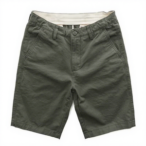 Pantalones Cortos Bermuda de Algodón para Hombre, Casuales, Sólidos, de Cintura Media, con Botones, Transpirables, para Verano - Product Image 4