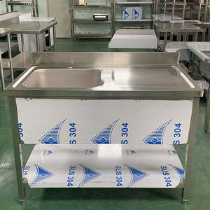 Fregadero de cocina de un solo cuenco de estilo europeo de lujo Fregadero de mesa de gran oferta de acero inoxidable para hoteles y restaurantes - Product Image 5