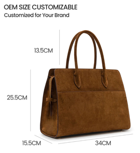 Sac à main pour femme en cuir végétalien de luxe, sac à main à poignée supérieure, sac de travail quotidien pour femme personnalisé et tendance - Product Image 3
