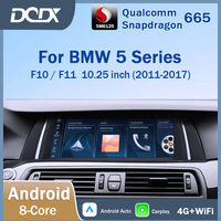 Sistema Multimedia para Automóvil Android de 10.25 Pulgadas al por Mayor para BMW Serie 5 F10 F11 F12, Navegación GPS, Radio, Reproductor Estéreo, BT, WiFi, 4G LTE