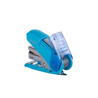 Mini Agrafeuse EAGLE en Plastique # Agrafeuse manuelle à économie d'effort pour 20 feuilles avec déagrafleur intégré, couleur bleue