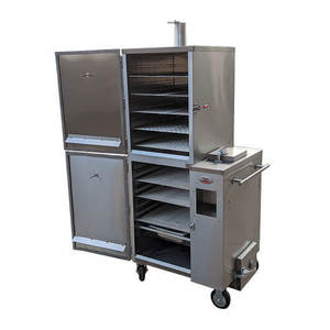 Ahumador <span class=keywords><strong>de</strong></span> Barbacoa Vertical <span class=keywords><strong>de</strong></span> Acero Inoxidable <span class=keywords><strong>de</strong></span> Alta Resistencia, Extra Grande, Moderno, Premium, para Exteriores, con Control Automático <span class=keywords><strong>de</strong></span> Temperatura - Product Image 1