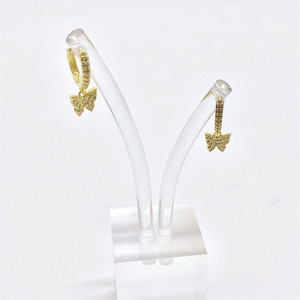 Zhenlu Jewelry Butterfly Clip-on <b>Earrings</b> Copper Alloy Micro Insert Gift Fashion <b>Earrings</b> - Product Image 3