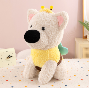 Série de Peluches Animaux Mignons de Dessin Animé, Coussin Doux et Moelleux à Câliner Ours Canard Crocodile Chien Jouet Cadeau pour Enfants Adultes Décoration Maison - Product Image 1